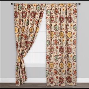 World Market Curtains. Suzano pattern. Set of 4 panels 48”x84”